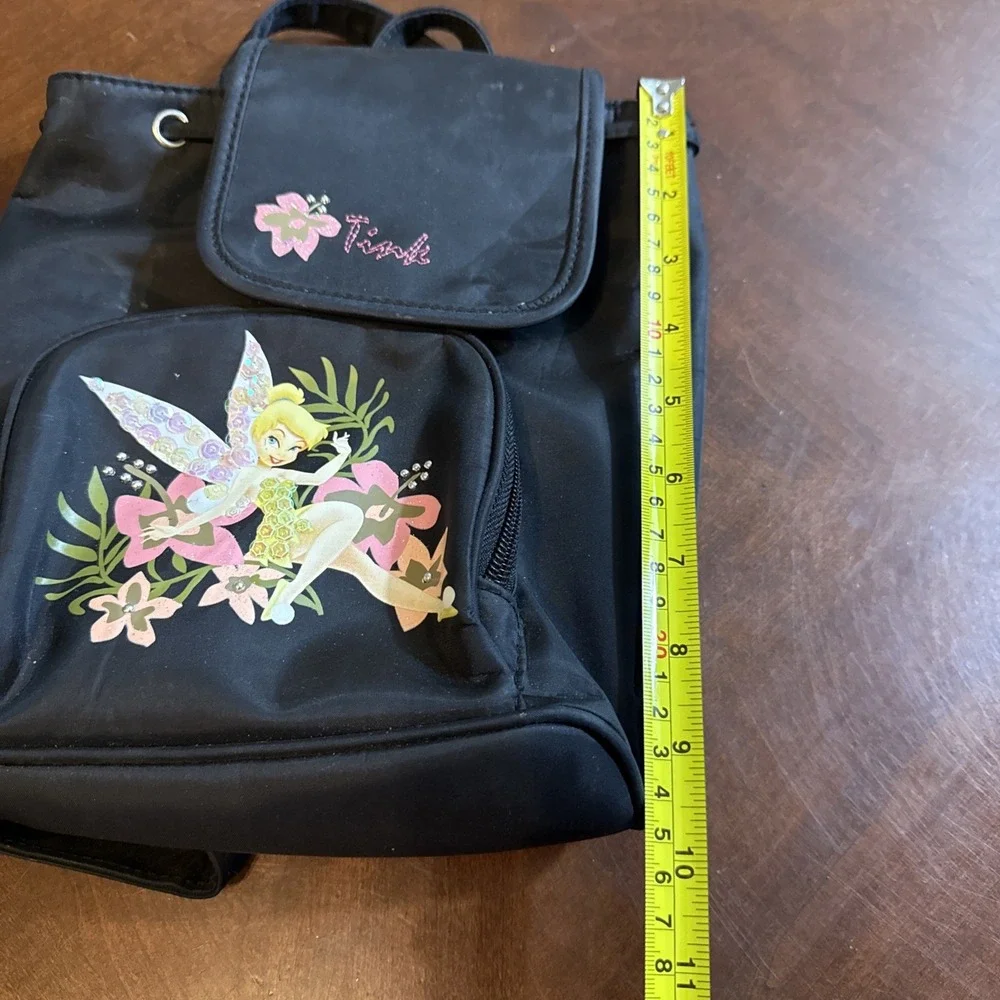 Disney Store Tinker Bell‎ Backpack Bag Black
